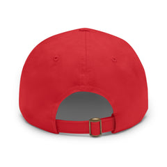 Leather Patch Dad Hat — 'Live Free' Vintage American Flag Baseball Cap