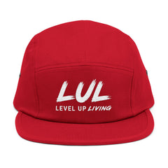 LUL "Level Up Living" Embroidered 5-Panel Cap — Casual Streetwear Dad Hat