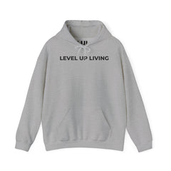 Level Up Living Hoodie — Motivational Pullover for Personal Growth
