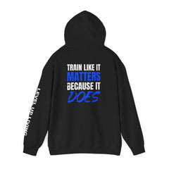 Hoodie — 'Level Up Living' Motivational Pullover (Train Like It Matters Because It Does)