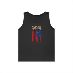 Patriotic 'Trust God, Work Hard' Tank Top