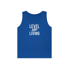 Level Up Living Tank Top — Motivational "Level Up Daily" Fitness Tank