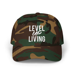 Camo "Level Up Living" Classic Dad Cap