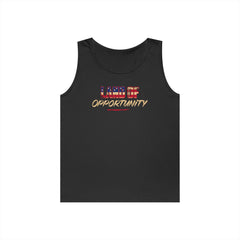 Tank Top - Land of Opportunity American Flag Graphic