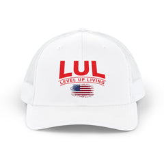 LUL "Level Up Living" Patriotic Trucker Cap