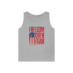 Freedom Over Fear American Flag Tank Top