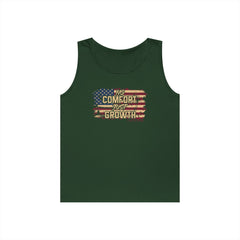 Tank Top — Distressed American Flag "Freedom Forever" Patriotic Tank
