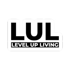 Sticker — LUL ‘Level Up Living’ Bold Logo Kiss-Cut Sticker