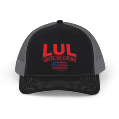 LUL "Level Up Living" Patriotic Trucker Cap