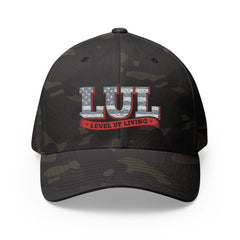 Level Up Living Embroidered Cap — LUL Patriotic Structured Hat