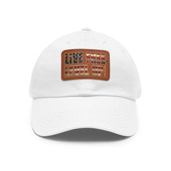 Leather Patch Dad Hat — 'Live Free' Vintage American Flag Baseball Cap