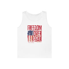 Freedom Over Fear American Flag Tank Top