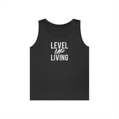 Level Up Living Tank Top — “Your Income Reflects Your Discipline” Motivational Fitness Tank