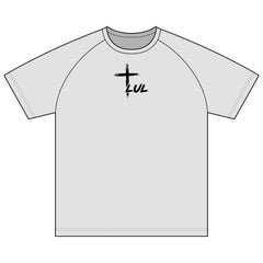 Christian Raglan T-Shirt — "It's Never Luck, It's Always God" Cross Tee