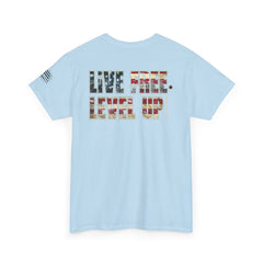 Live Free Level Up T-Shirt — Motivational Graphic Tee