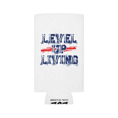 Patriotic Living Legend Can Cooler – Distressed Red, White & Blue Drink Koozie