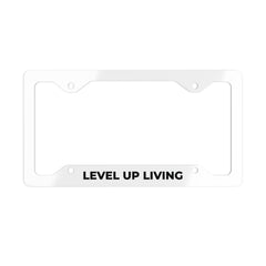 Level Up Living Metal License Plate Frame