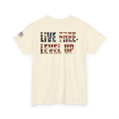 Live Free Level Up T-Shirt — Motivational Graphic Tee