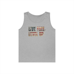 Live Free Live Up Tank Top — Inspirational Graphic Tank