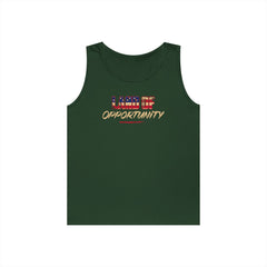 Tank Top - Land of Opportunity American Flag Graphic